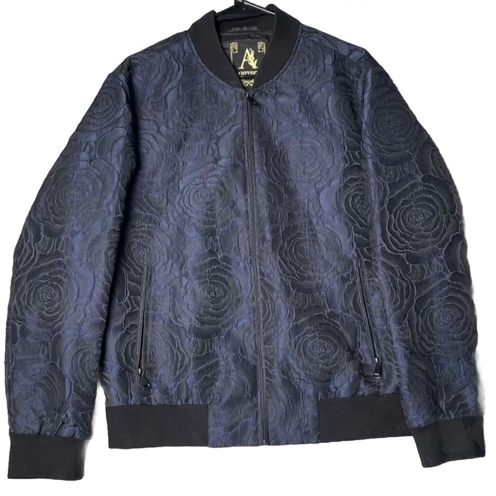 Artyzen New York Jacket Men’s Size Medium Blue Floral  Dinner Jacket
